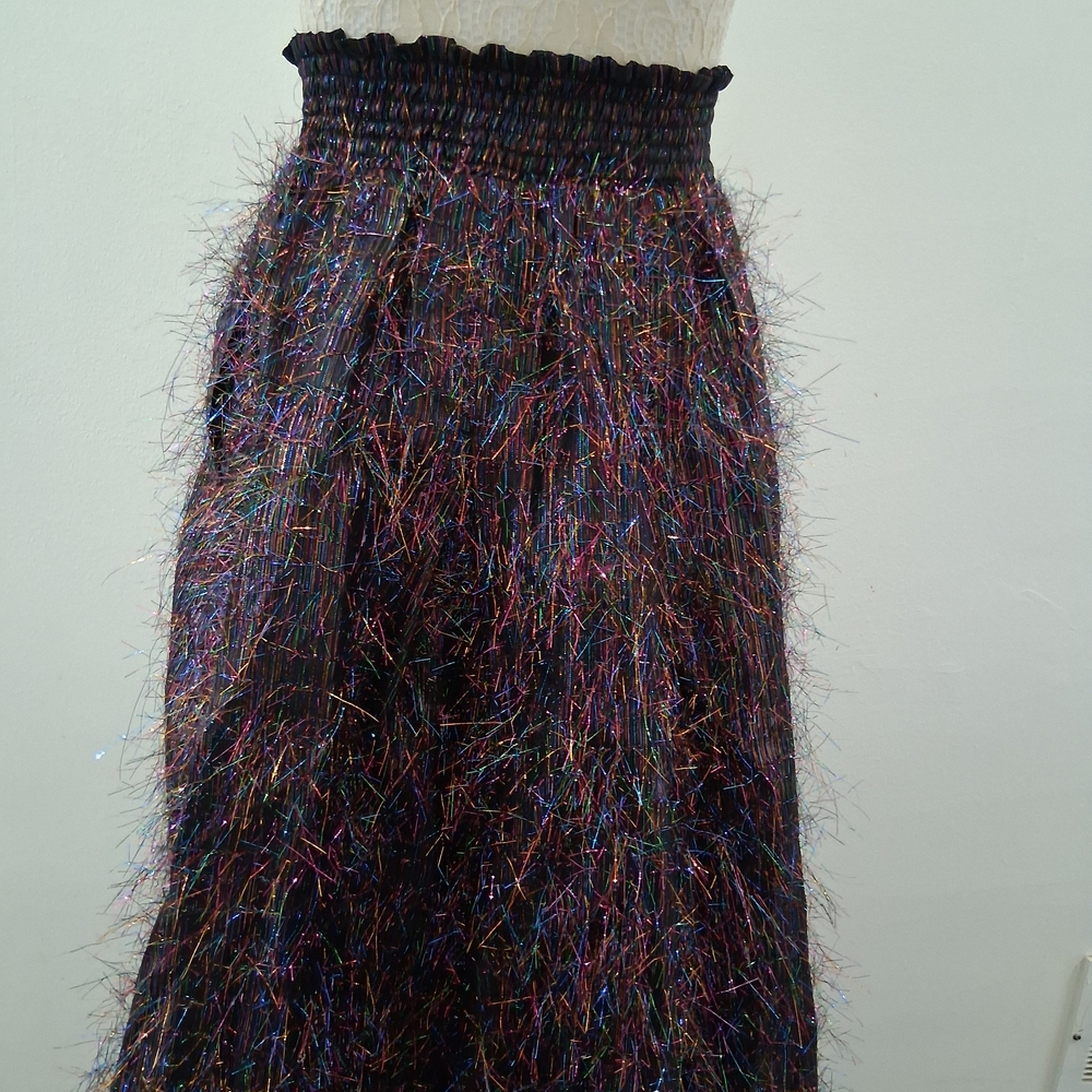 Chic Multicolor A-Line Skirt - Picture 3 of 8